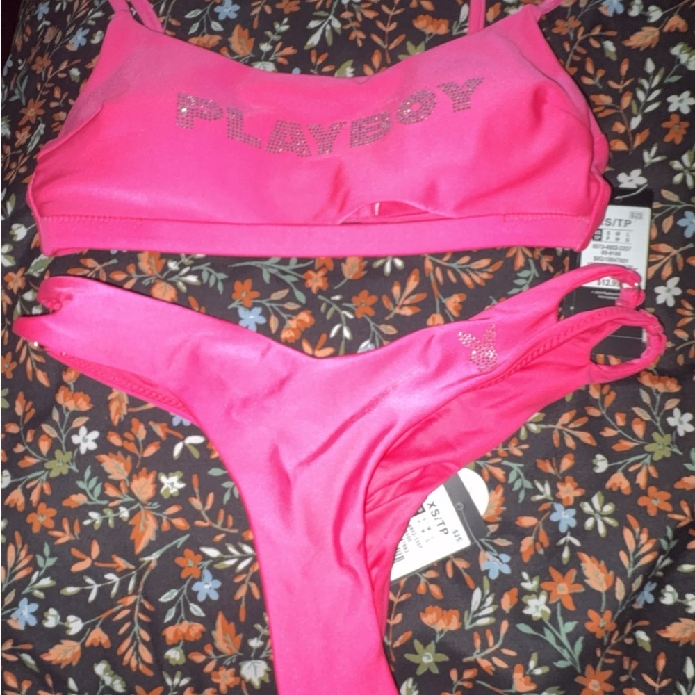 PLAYBOY Hot Pink Bikini Set